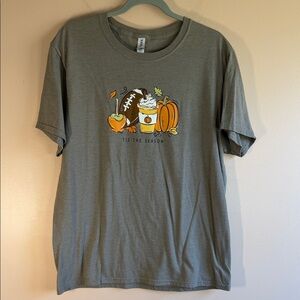 Jerzees Olive/Tan Crewneck Tee - Classic Solid Pullover